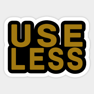 Use Less Sticker